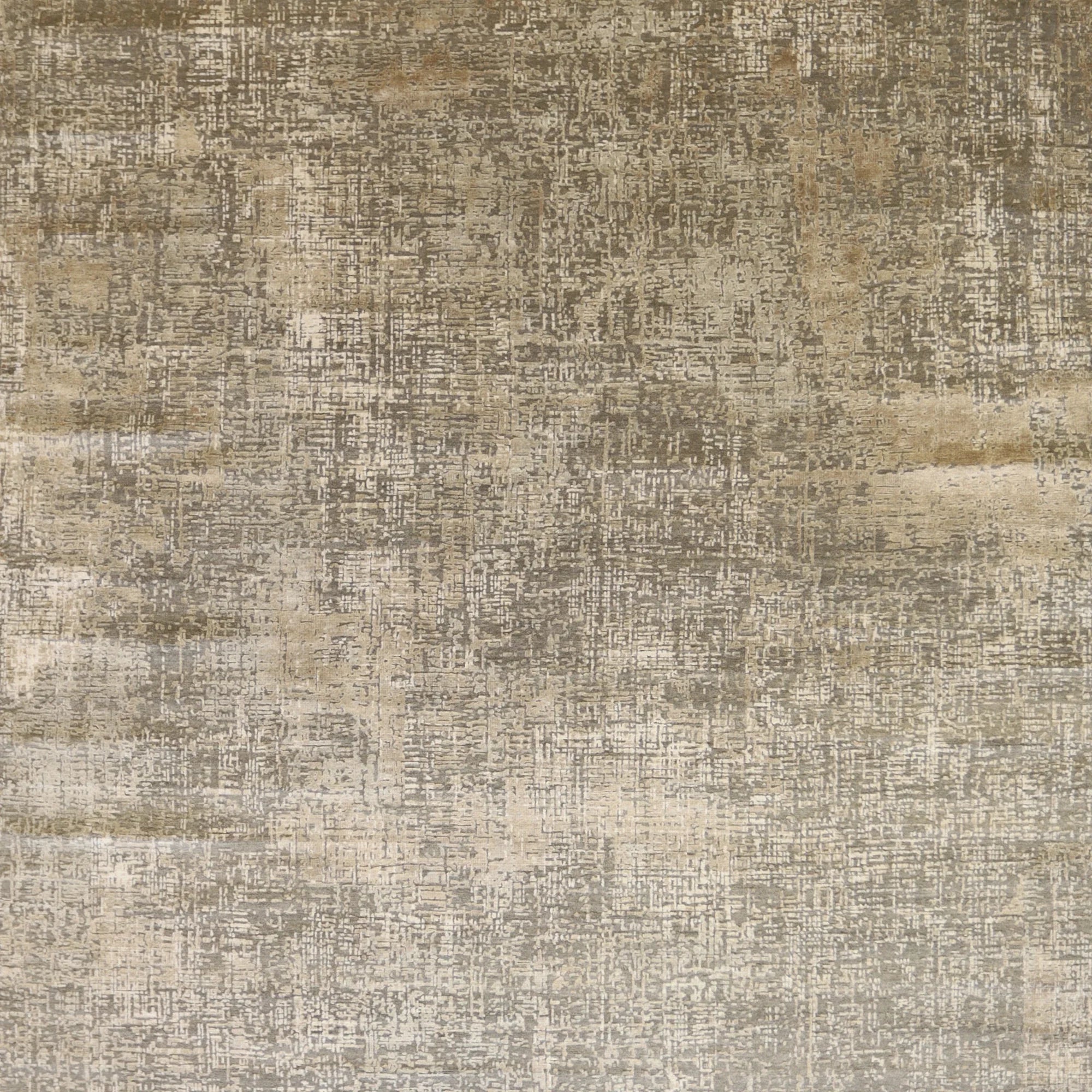 9'0" x 11'11" GRAY AND TAUPE MODERN MODERN INDIAN RUG