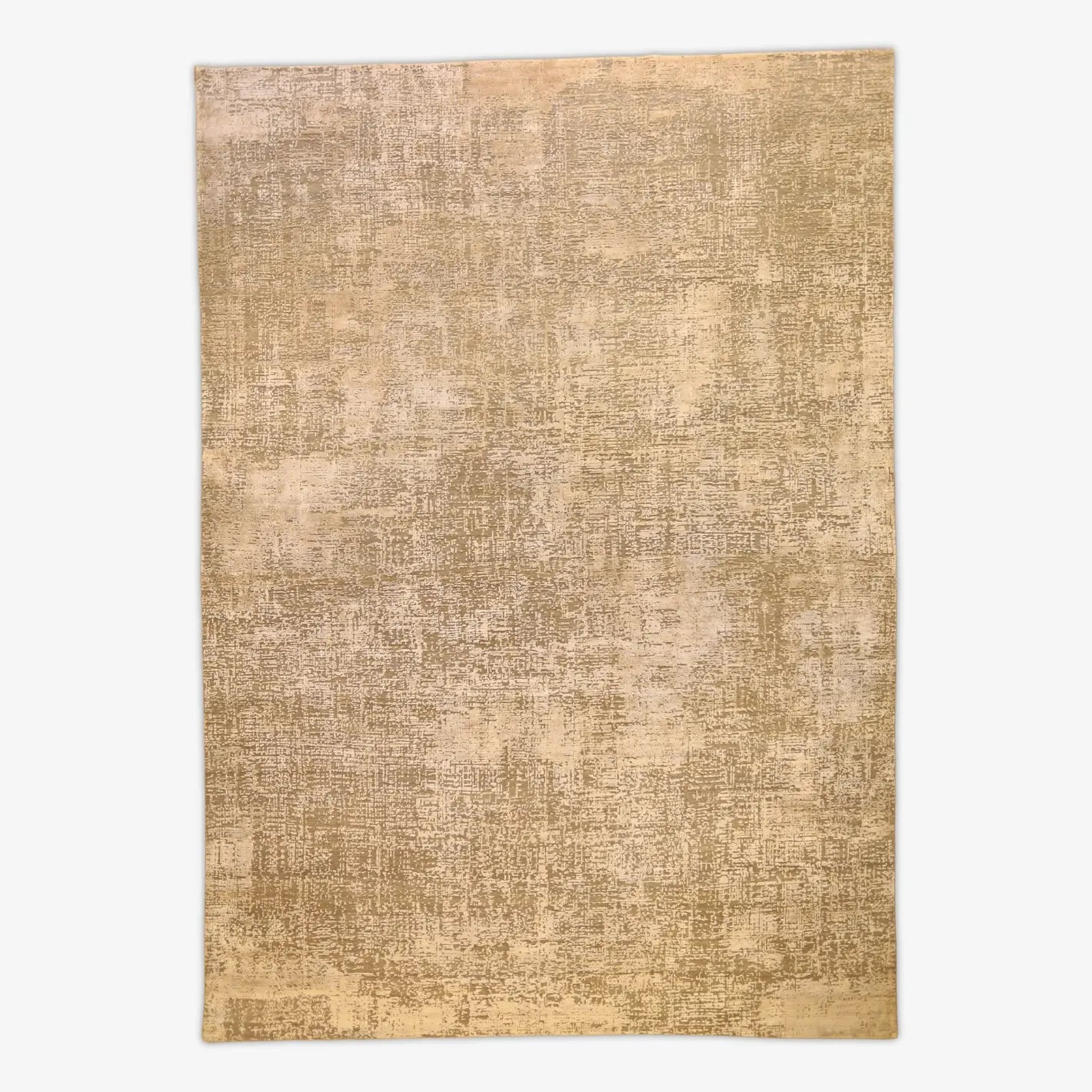 10'0" x 14'0" GRAY AND SILVER MODERN MODERN INDIAN RUG