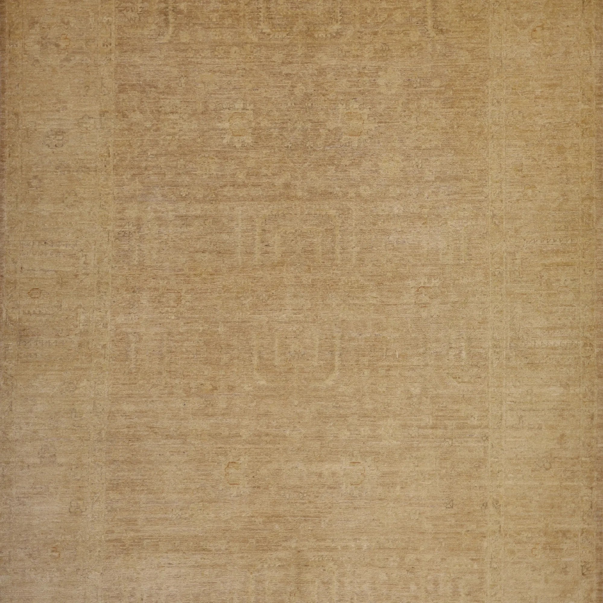 5' 11" x 9' 3" TAN AND BEIGE PESHAWAR GEOMETRIC PAKISTANI RUG