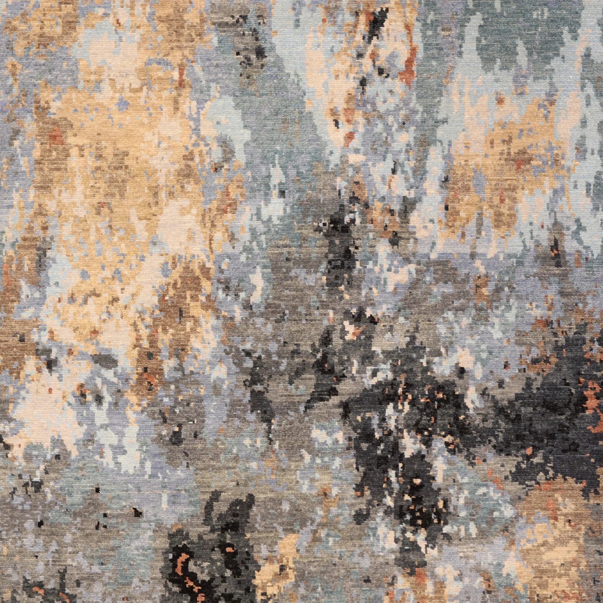 6' 0" x 9' 0" MULTICOLOR AND MULTICOLOR MODERN MODERN INDIAN RUG