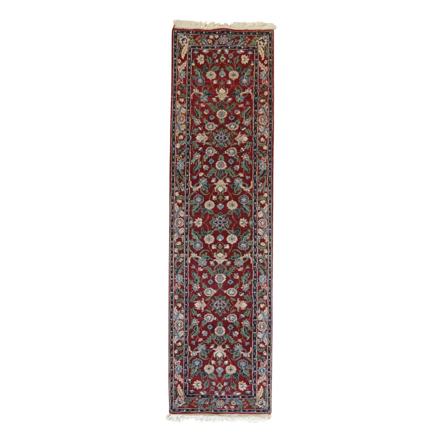 2' 8" x 9' 11" ROSE AND   FLORAL PERSIAN RUG