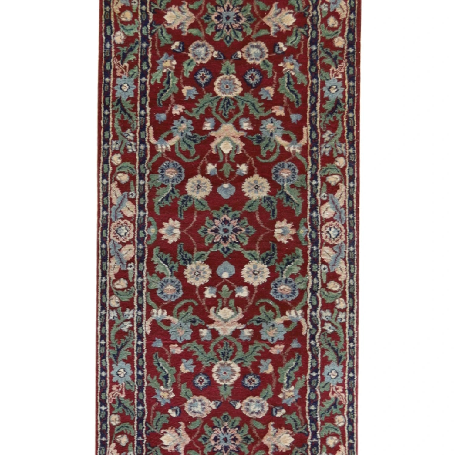 2' 8" x 9' 11" ROSE AND   FLORAL PERSIAN RUG