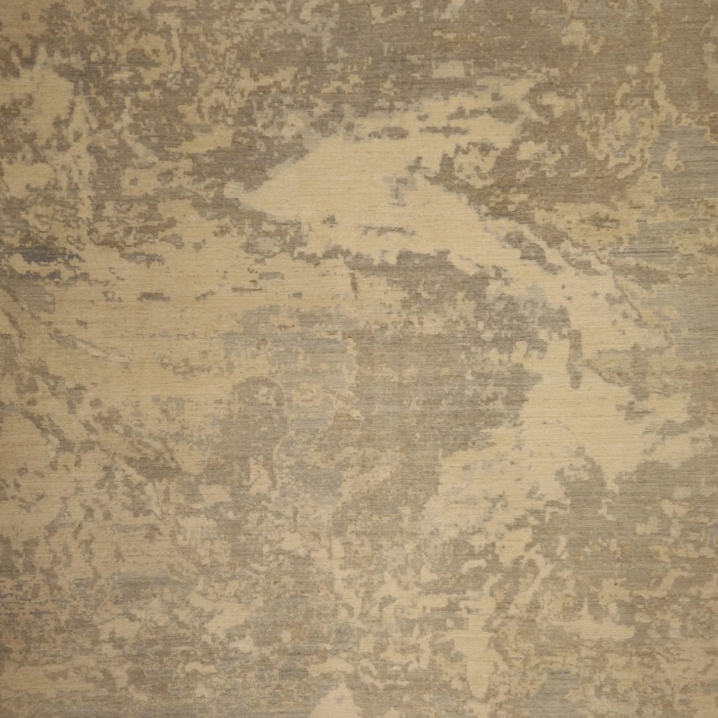 8'1" x 9'9" BEIGE AND GRAY MODERN PAKISTANI  RUG