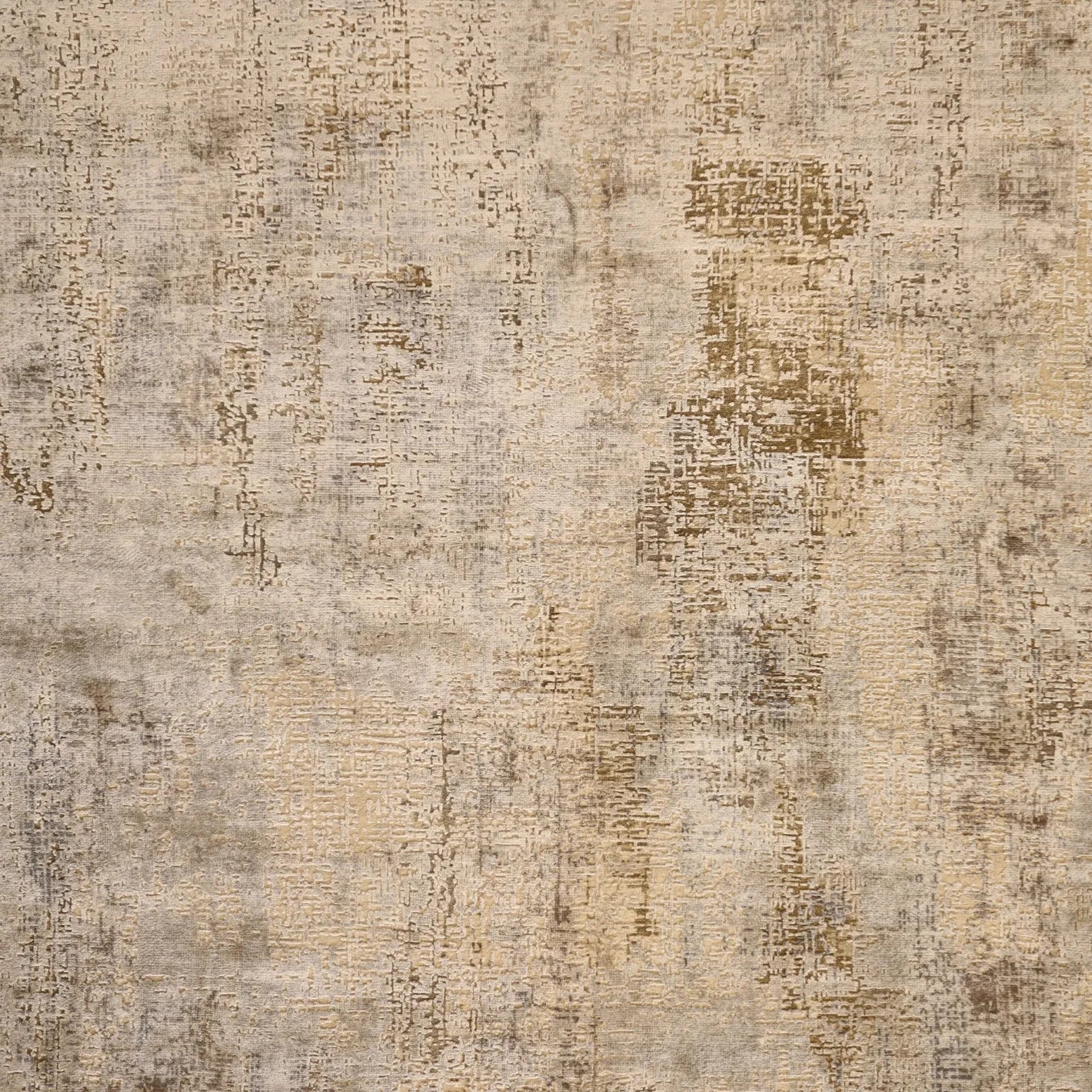 8'0" x 10'0" SILVER AND BROWN MODERN INDIAN  RUG