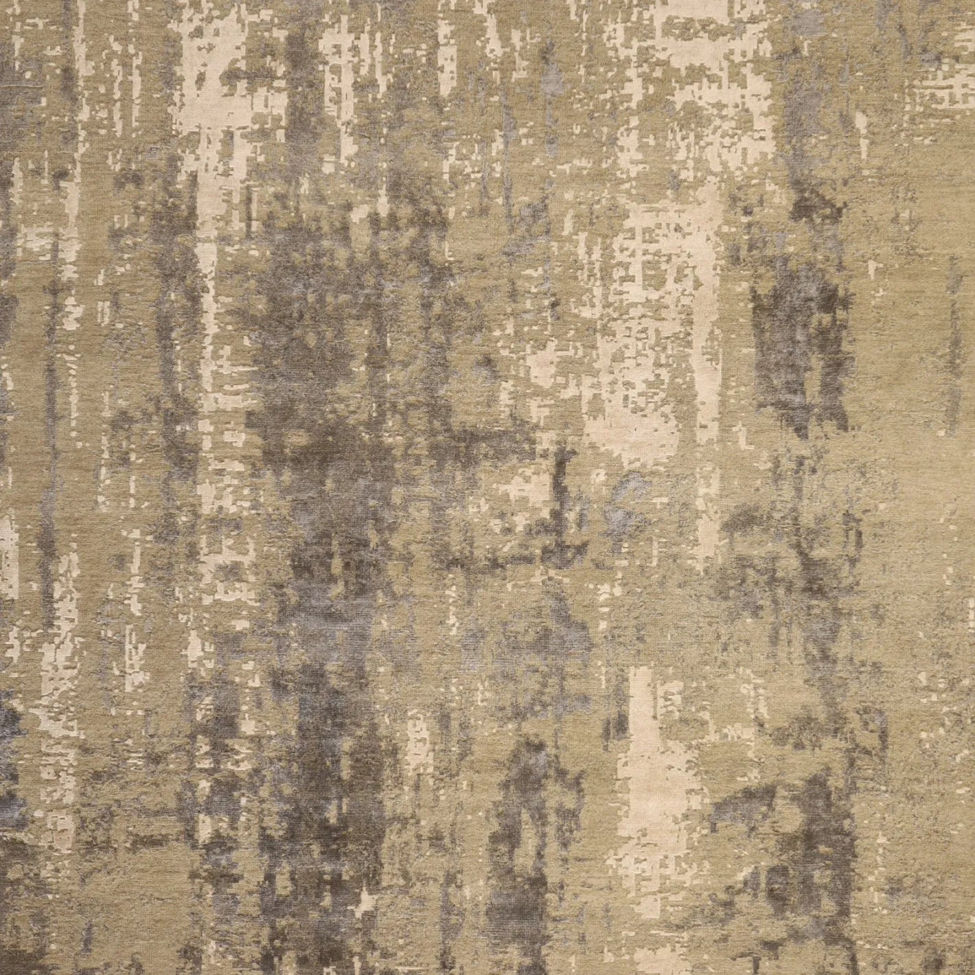 8'0" x 9'11" TAUPE AND BEIGE MODERN INDIAN  RUG