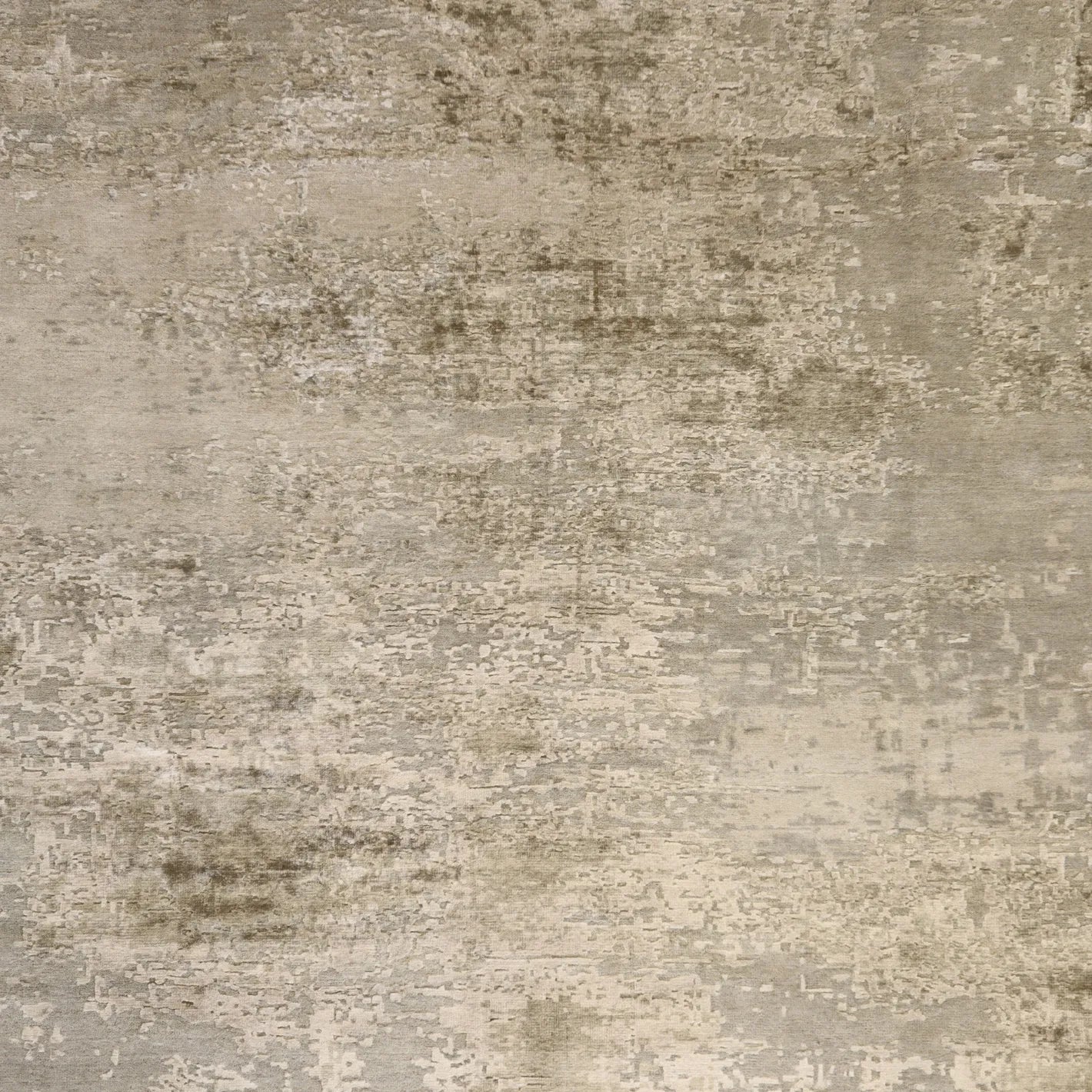 8'0" x 10'0" SILVER AND GRAY MODERN INDIAN MODERN RUG