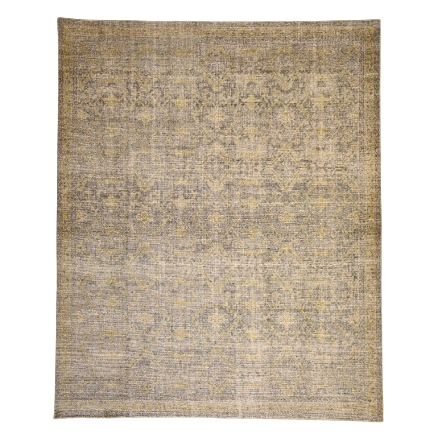 8'0" x 10'0" GREEN AND GREEN MODERN INDIAN MODERN RUG