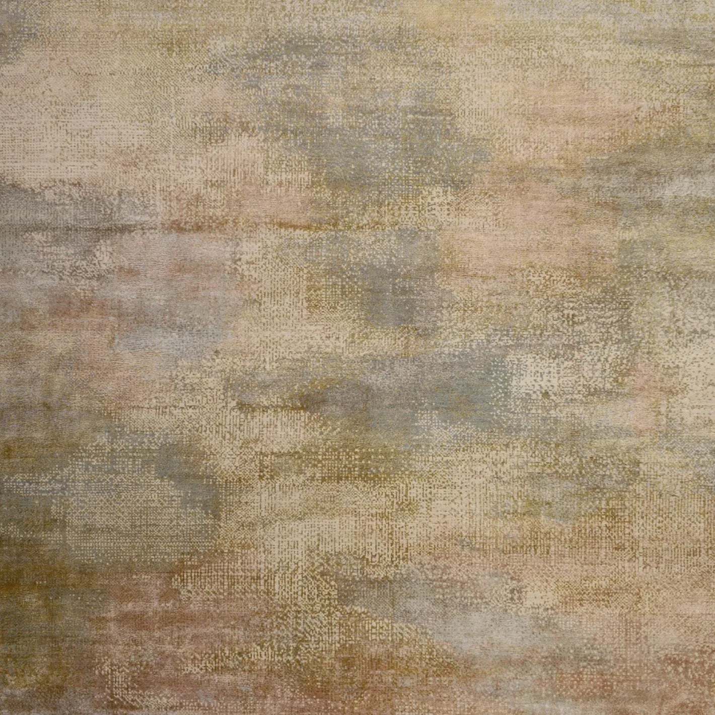 8' 0" x 9' 11" - GRAY AND TAN MODERN MODERN INDIAN RUG