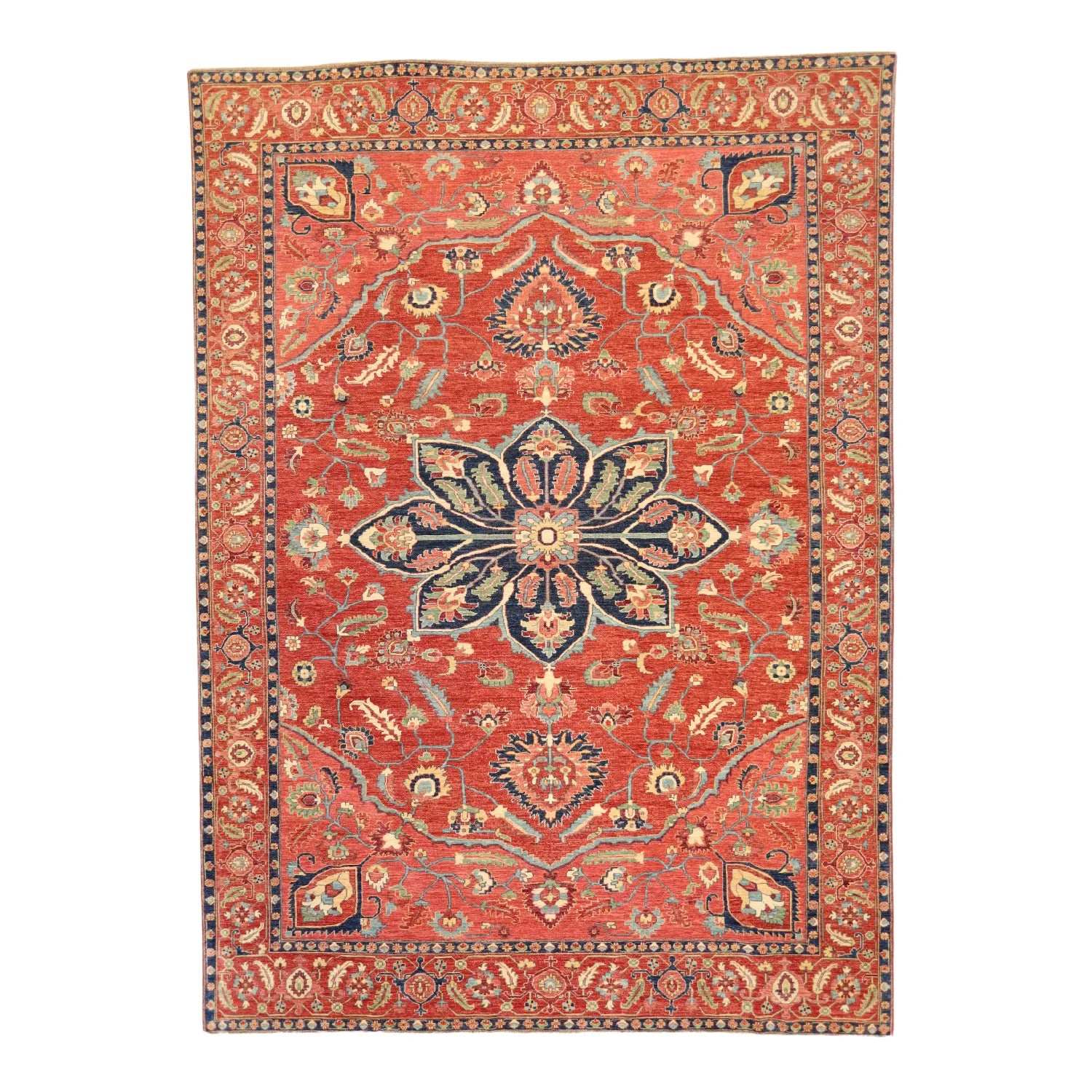10'   0" x  13'  11" ROSE AND ROSE FARAHAN GEOMETRIC AFGHANI RUG