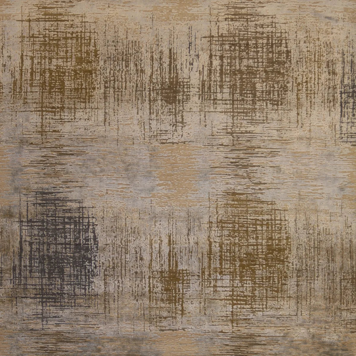 8' 0" x 9' 11" - GRAY AND BLUE MODERN MODERN INDIAN RUG