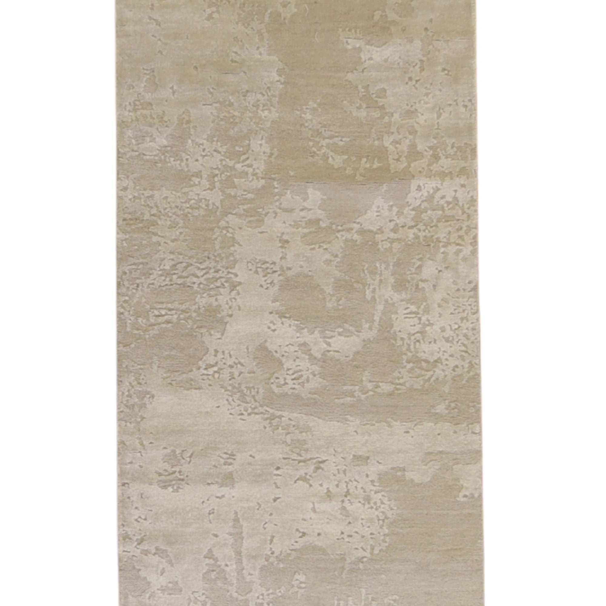 10'1" x 14'2" GRAY AND WHITE MODERN MODERN INDIAN RUG
