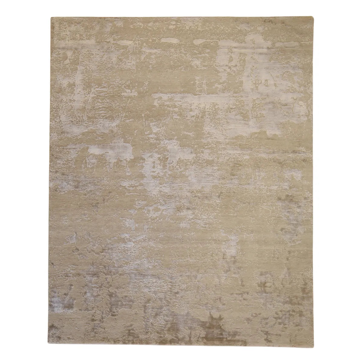 8' 1" x 10' 1" - GRAY AND SILVER MODERN MODERN INDIAN RUG