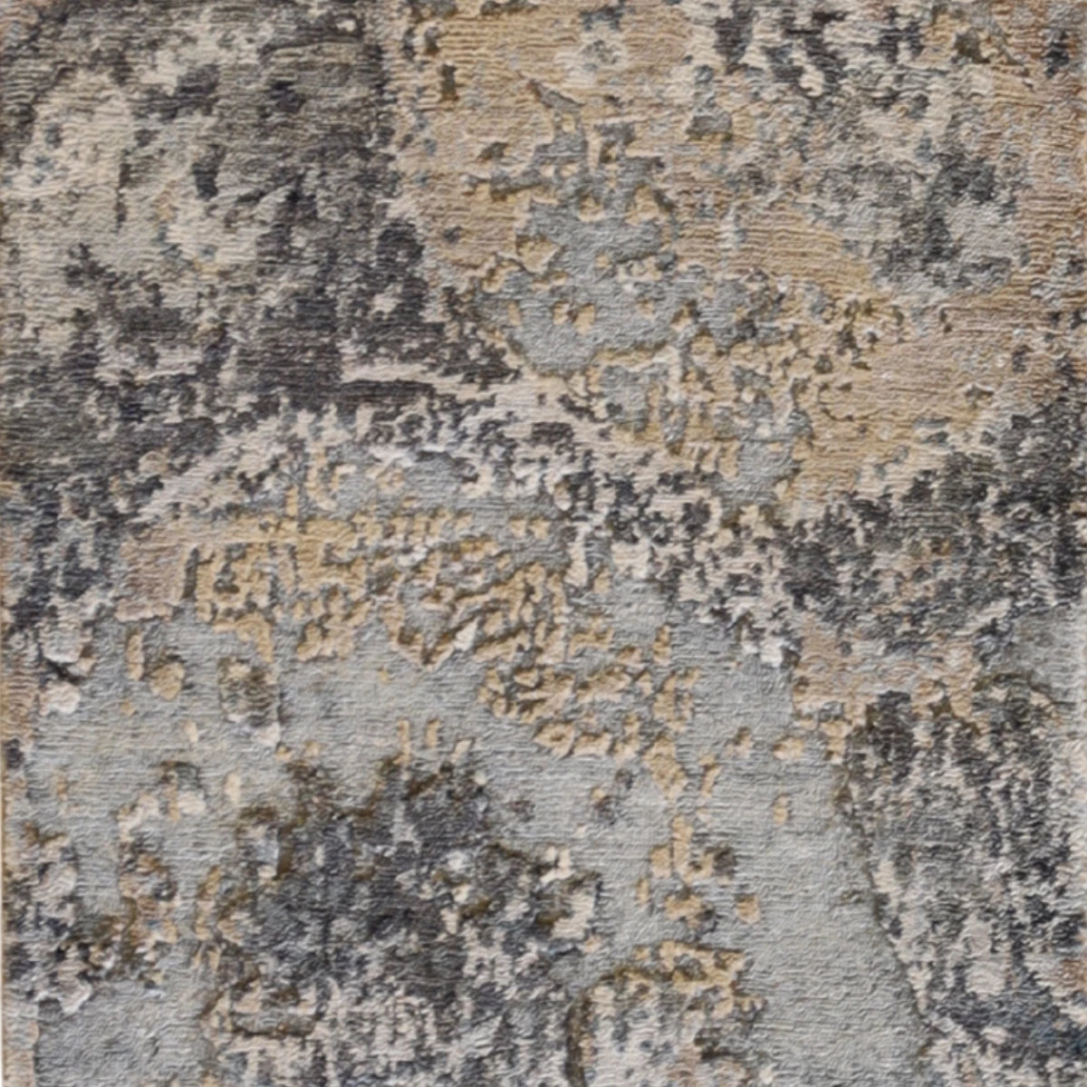 2'0" x 3'0" GRAY AND BLUE OUSHAK MODERN INDIAN RUG