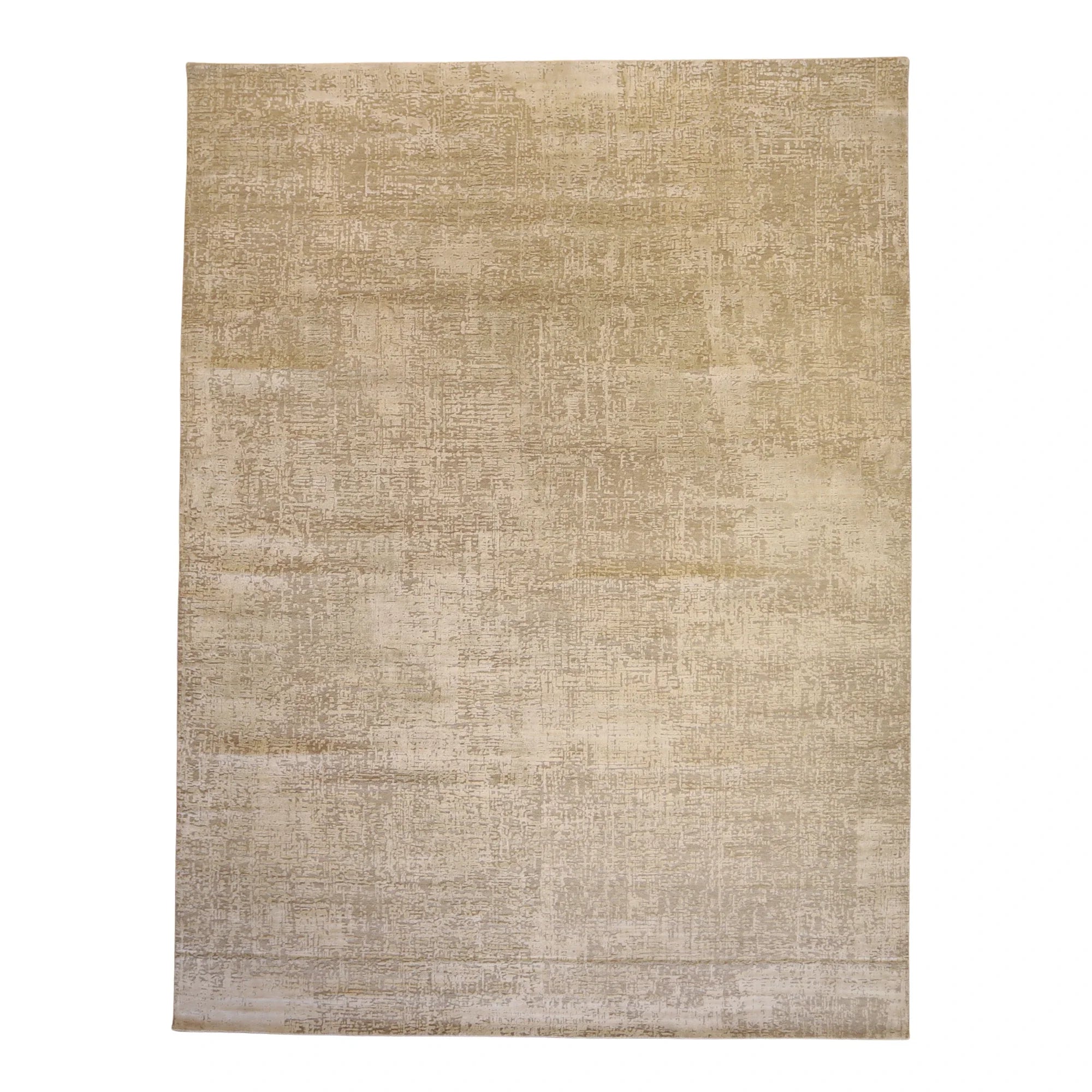 8'0" x 9'11" GRAY AND IVORY MODERN MODERN INDIAN RUG